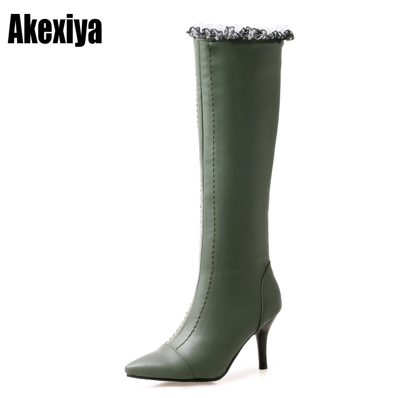 West black knee high dress boots for women south