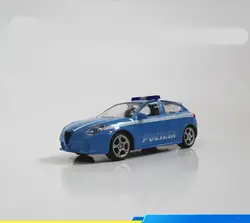 Высокая моделирования Alfa Romeo SWAT полицейский модель автомобиля, 1:43 сплава автомобиль игрушки, литья под давлением Металл Модель, коллекция