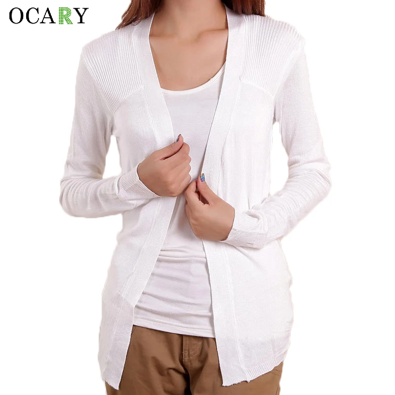 Knitted Long Cardigan Crochet Sweater Female Summer Cardigans Big Size Sueter Blusas Maglioni Donna Gilet Manche Longue