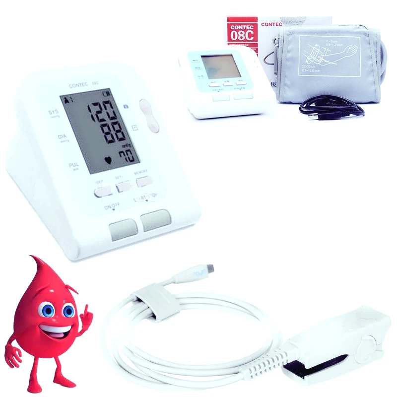 

Automatic Electronic Multi-user Mode Blood Pressure Monitor CONTEC08C, Free Ship,CE FDA,SpO2 and NIBP Monitor
