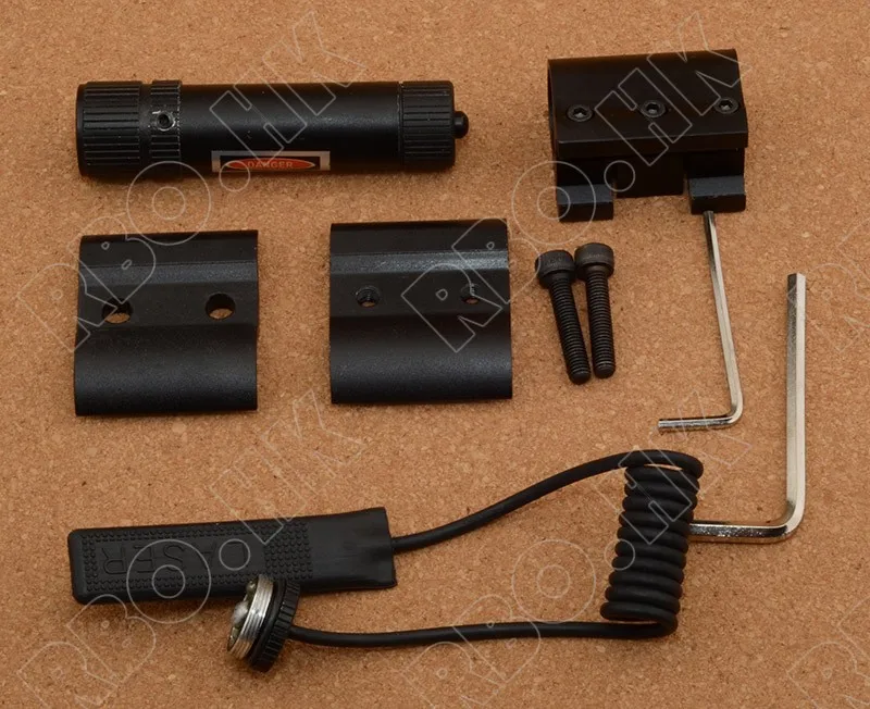 

hunting shooting red dot sight with picatinny rail and barrel adapter