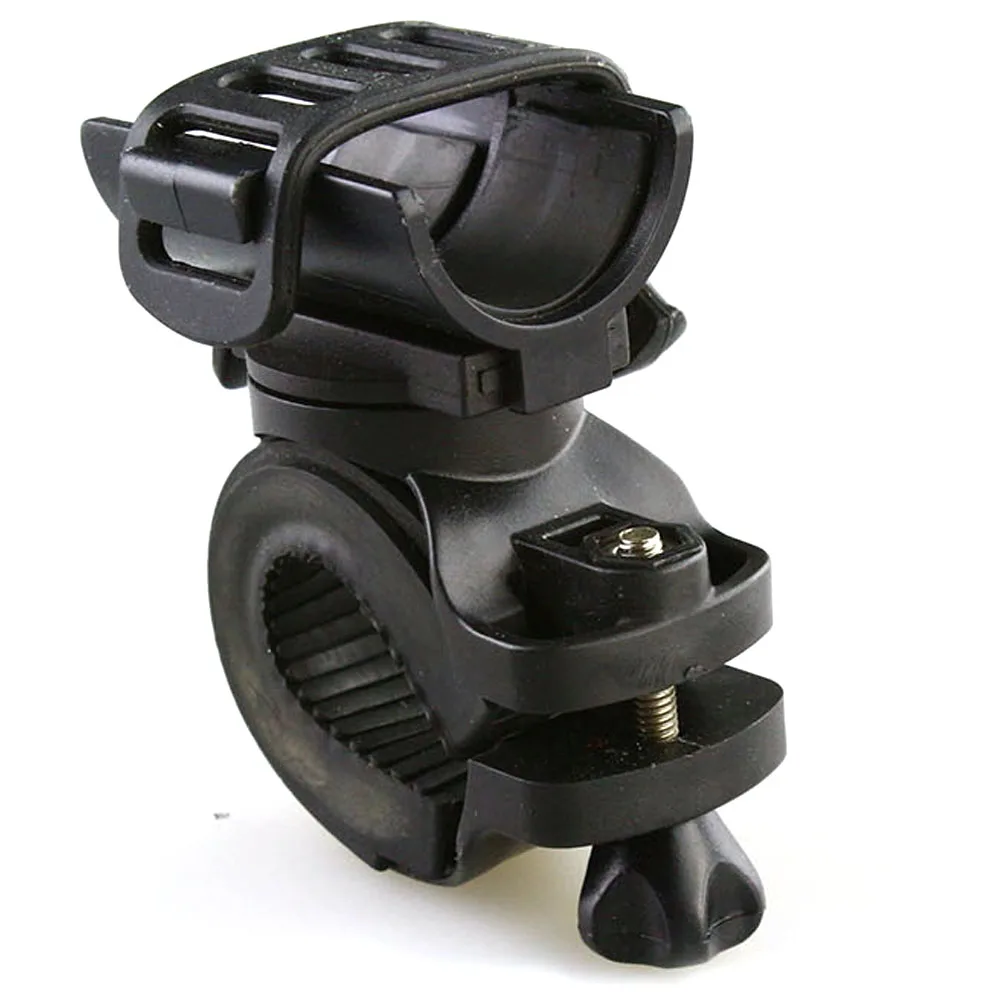 

360 Swivel Bicycle Cycle Bike Front Torch Mount LED Light Holder Clip Rubber For 28-40mm Diameter Flashlight Holder`