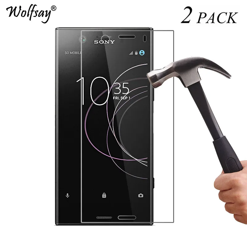 2 шт. защитная пленка для экрана из закаленного стекла Sony Xperia XZ1 5 дюйма|tempered glass|glass