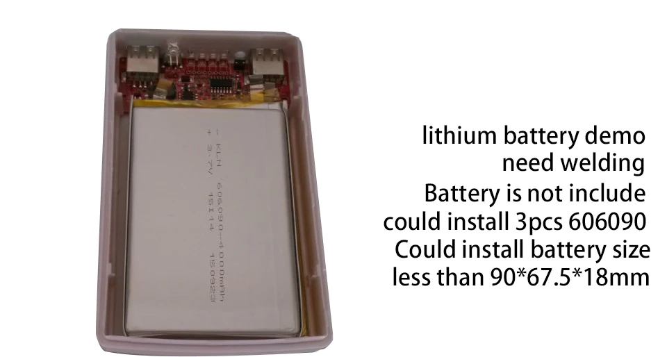 DIY 5x18650 портативное зарядное устройство, портативное зарядное устройство, 18650 солнечное зарядное устройство, чехол-коробка с двумя usb-портами, зарядное устройство для телефона, фонарик