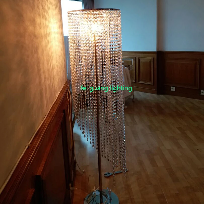 Современный светодиодный хрустальный пол лампа для ресторана спальни освещение лампа с хрустальным шаром спальня гостиная освещение