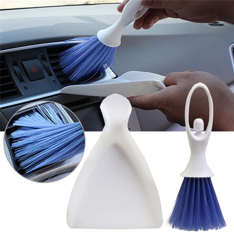 Mini cepillo de limpieza de plástico para el salpicadero del coche, teclado y toma de aire, cepillo para el reposabrazos 51815