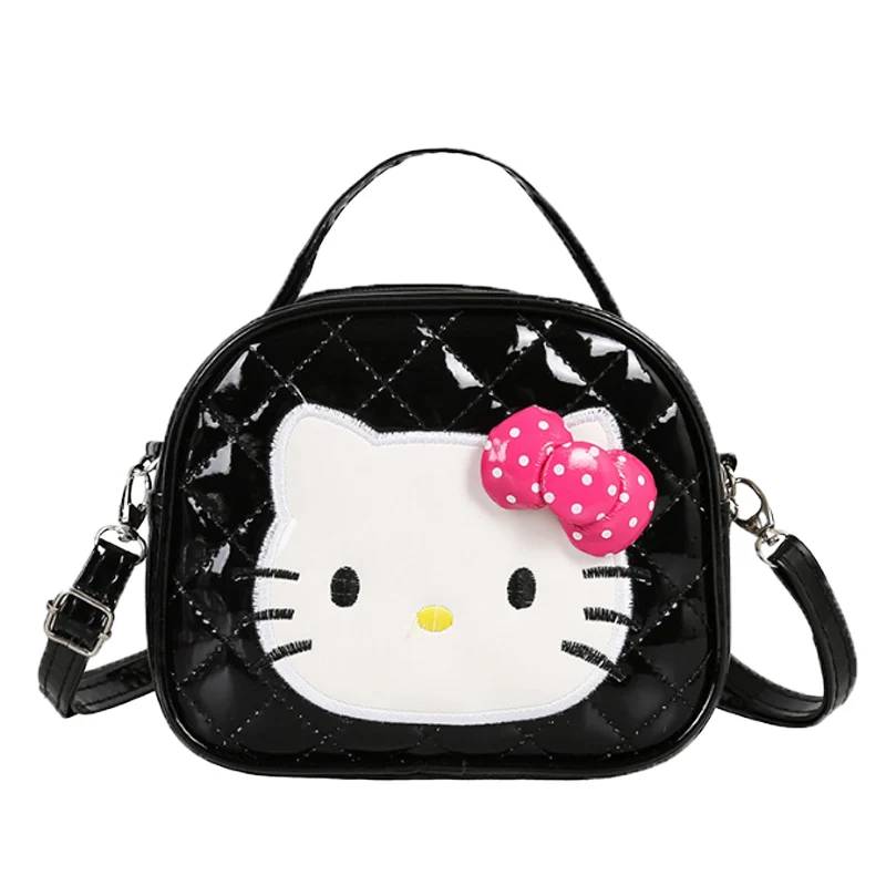 Hello kitty/Детская Повседневная модная сумка на одно плечо с бантом из мультфильма для девочек, водонепроницаемые Рюкзаки для покупок на заказ - Цвет: A