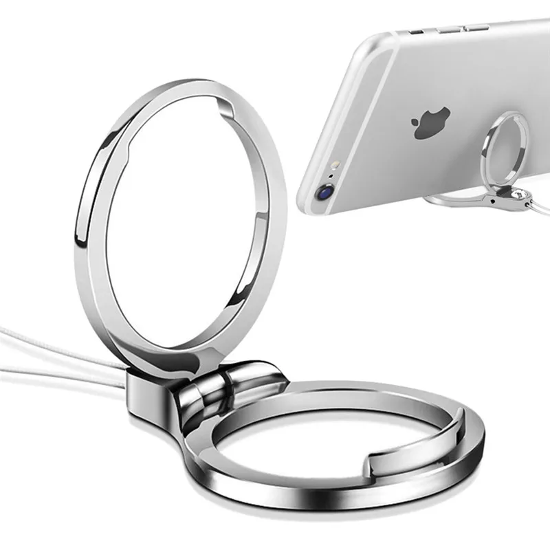 

2 in 1 Finger Ring Holder For iPhone 7 X XS MAX Samsung Redmi Huawei Universal Phone Case with strap