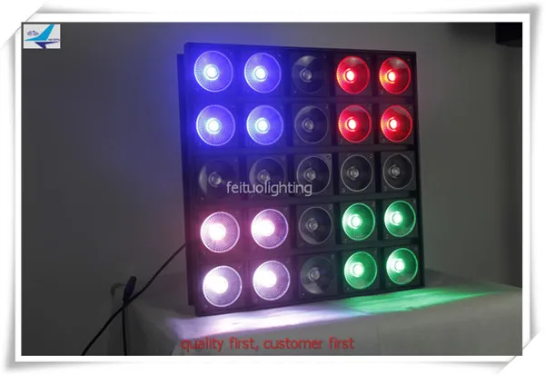 

5x5 led panel 25x30w 3in1 rgb pixel beam led matrix stage light dot control led blinder club wash light