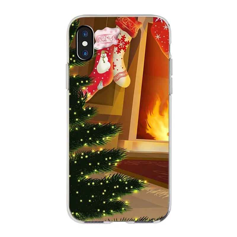 Счастливого Рождества Телефон чехол для iPhone X XR XS MAX 6s 7 8plus x 5s se 12pro 11pro max с новым