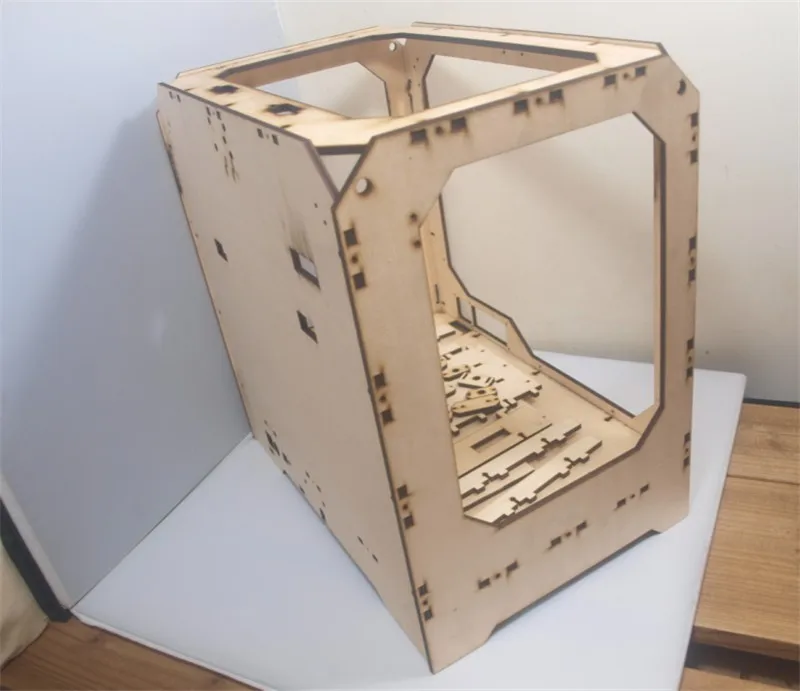 DIY-Reprap-extended-volume-Unofficial-Replicator-XL-V1-5-3D-printer-laser-cut-wooden-frame-kit (3)
