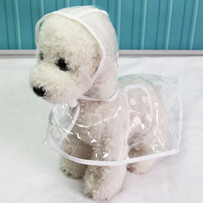 Водонепроницаемый плащ для щенков дождевые куртки прозрачные плащи светильник для собак Одежда Аксессуары для домашних животных весна лето дождевик плащ для собак XS-XL
