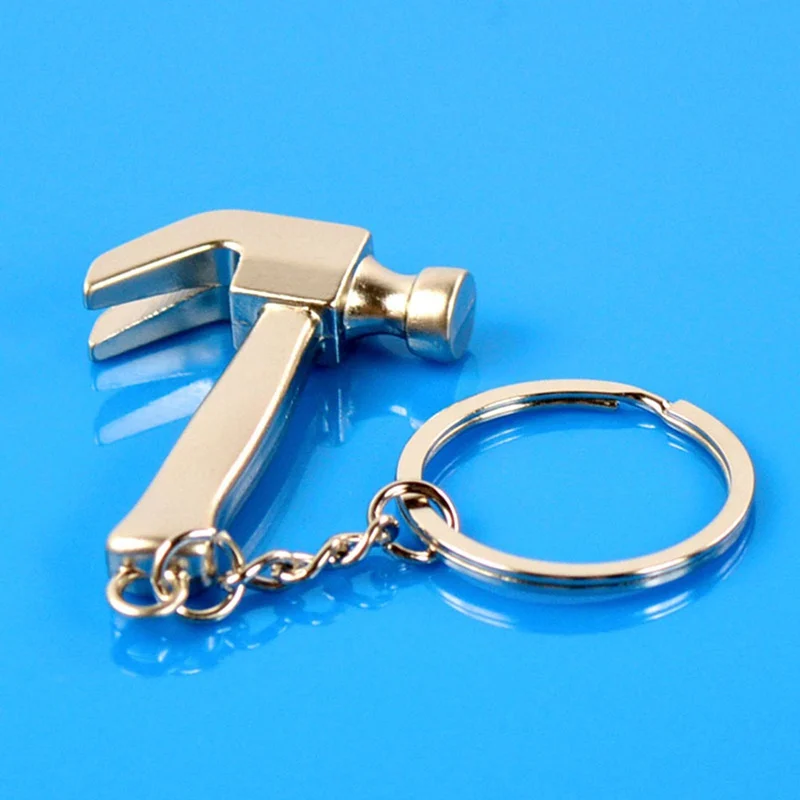 2018 Creative Tools Simulation Key Ring Hammer Key Chain Wholesale Tools keychain mini imitation