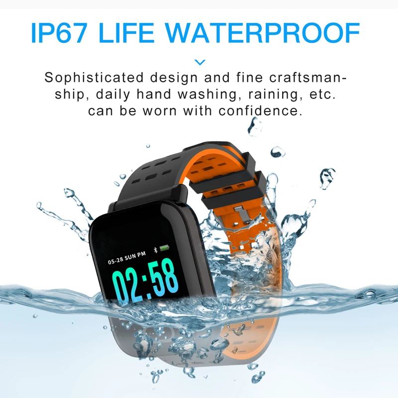 FUWUDIYI A6 Smart Watches Large Color Screen Fitness Tracker Watch Step Counter Activity Monitor Men Smartwatch for IOS Android FUWUDIYI A6 Smart Watches Large Color Screen Fitness Tracker Watch Step Counter Activity Monitor Men Smartwatch for IOS Android