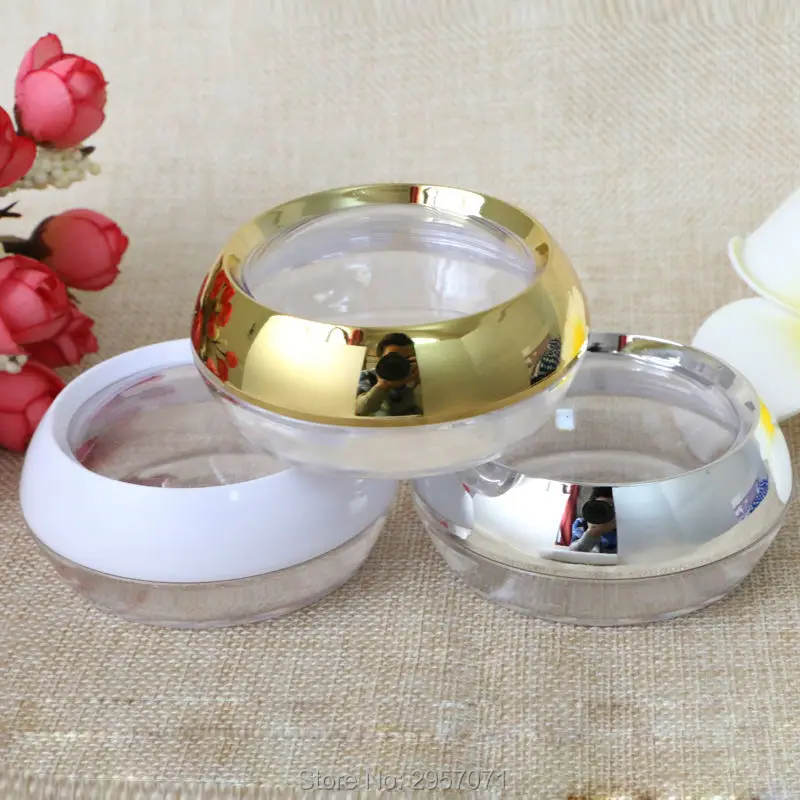 

50g Candy Container Clear Cosmetics Bottles Travel Face Cream Lotion Jars Empty Capsule Bottle Makeup Tools 100pcs/lot DHL Free