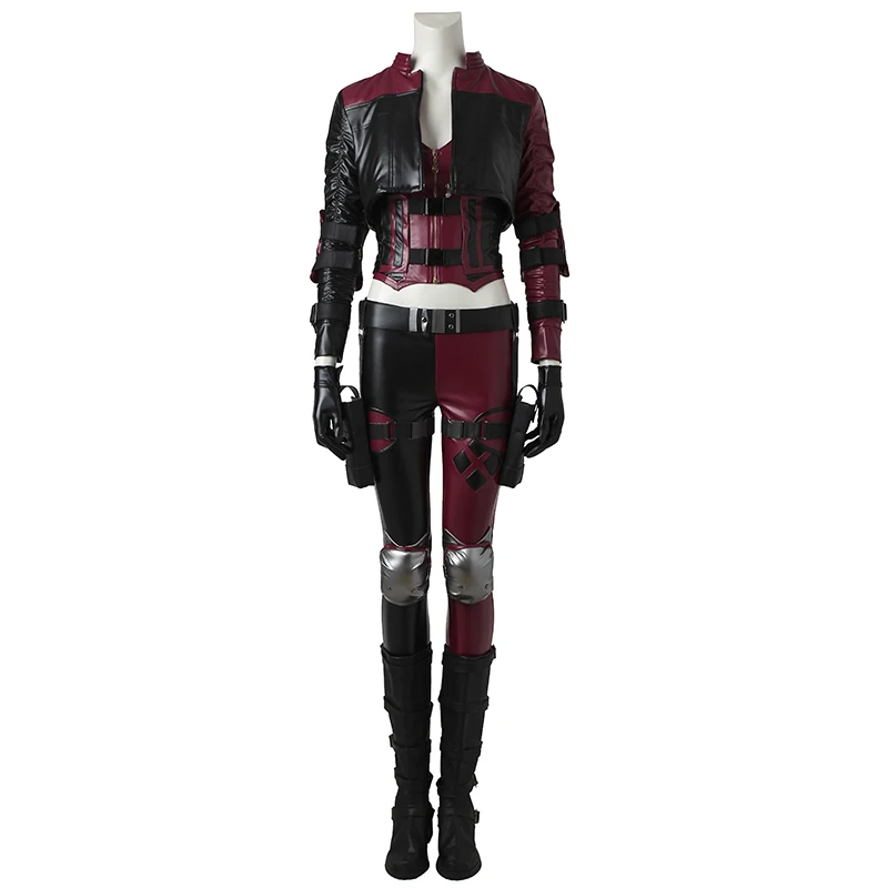 

Harley Quinn Cosplay Costume Injustice 2 Cosplay Outfit Women Joker Sexy Suit Halloween Party Clothes Cosplay Custom Made Adult