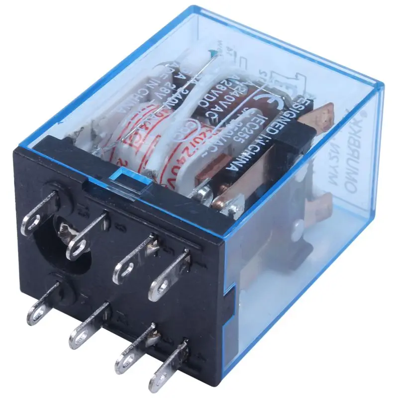 220/240 V AC катушка DPDT Мощность реле MY2NJ 8 Pin w цоколя