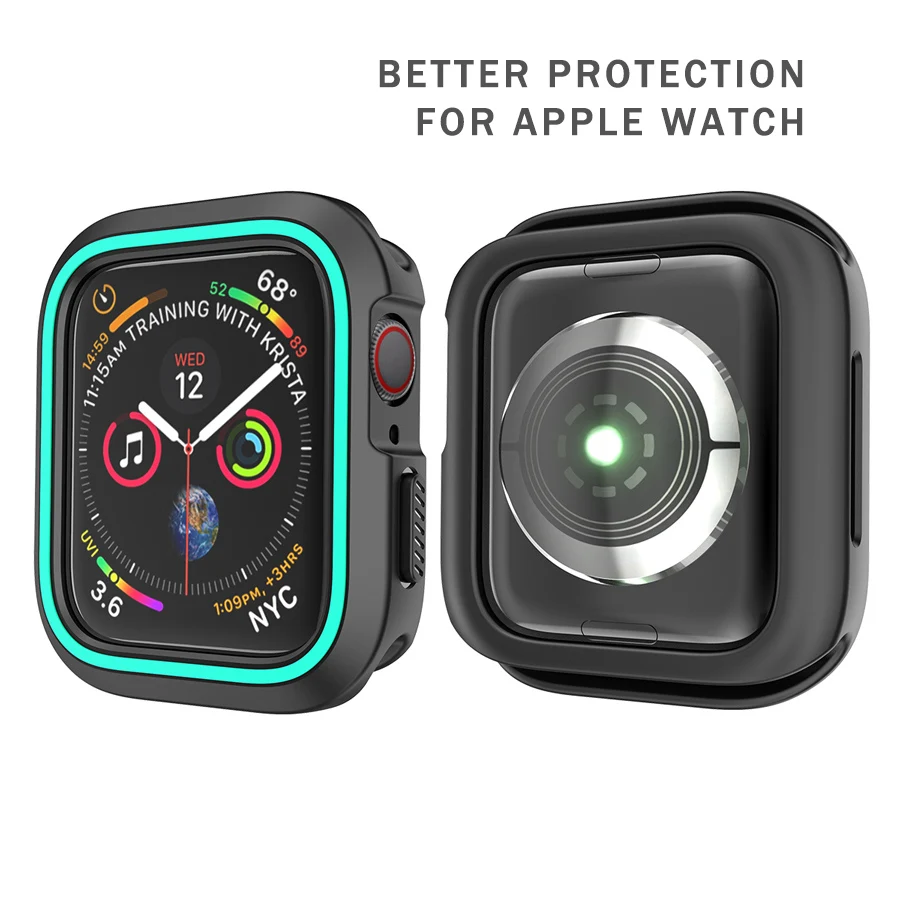 Чехол Ithuriel для Apple Watch 4 3 универсальный защитный чехол s iwatch Series мягкий тонкий 44 мм