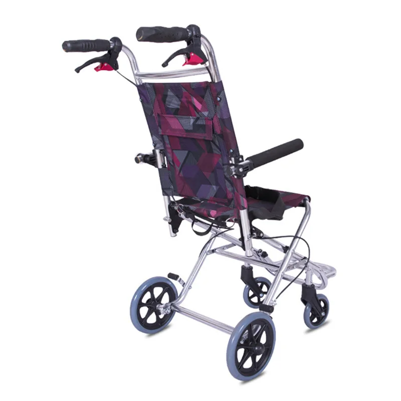 JayCreer 8KGS путешествия инвалидная коляска легкий транспорт инвалидная коляска Ширина сиденья 34 см высота сиденья 49 см нагрузка 75KGS колеса 14,5/20 см