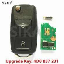 SIKALI Car Remote Key for Audi A2, A3/B5, A4, A4 Quattro,A6, A6 Quttro RS 1997 – 2002 Part Number 4D0837231 / 4D0 837 231