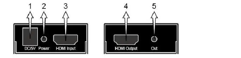 4K x 2K 2,0 HDMI Ретранслятор HDMI удлинитель 4K 60HZ 4:4:4 Кабель HDMI адаптер Усилитель сигнала Усилитель по сигналу HDTV до 60 м