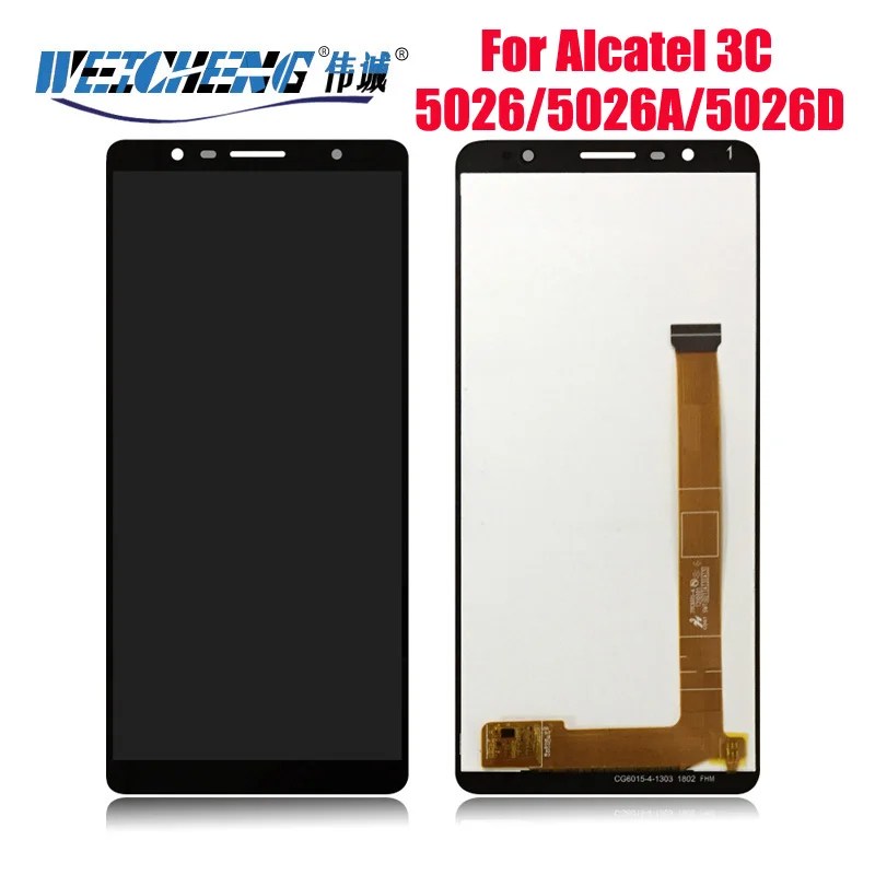 Для Alcatel 3C ЖК-дисплей в сборе и сенсорная панель экрана для замены alcatel 5026 5026A 5026D |