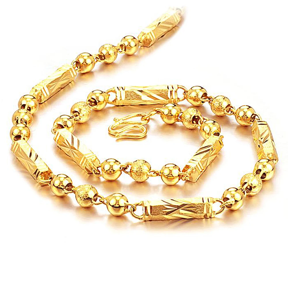 

Brand New Chains For Cool Men Gold Color Scrub Necklaces Man Fashion Jewelry Gifts Drop Ship