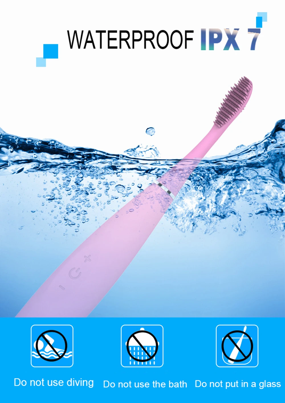 Sonic Electric Toothbrush USB Rechargeable Teeth Care Deep Cleaning Whitening Massage Waterproof Vibration Ultrasonic Brush