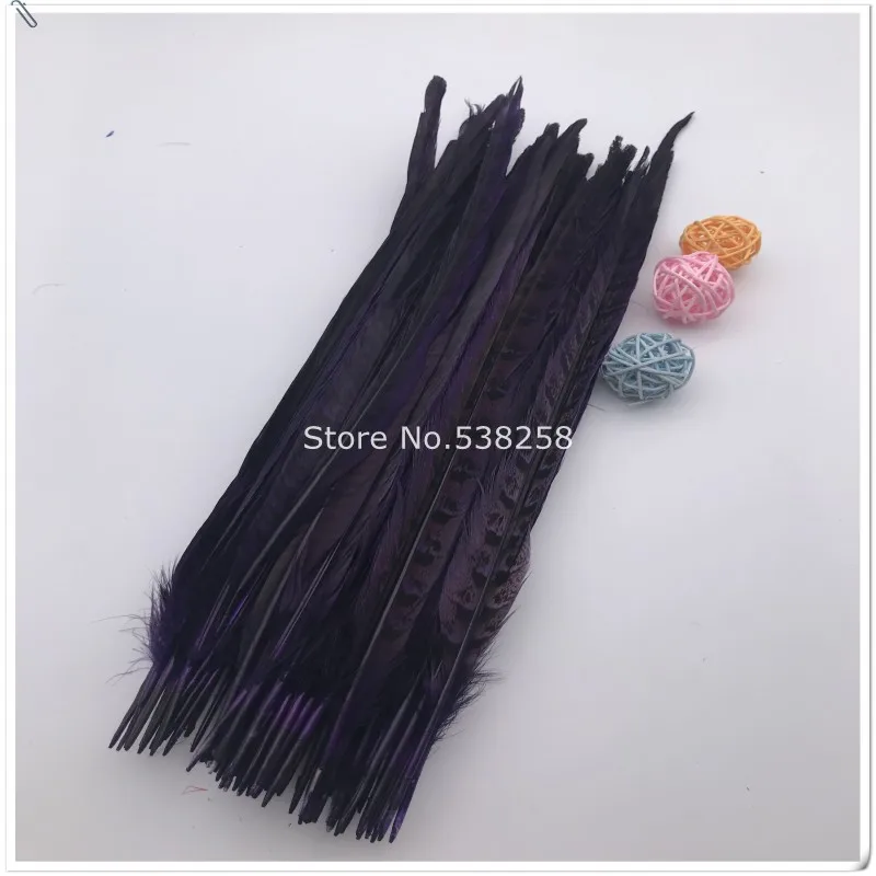 2size 50pcs purple hen Pheasant Feather Fly Tying Sale Colourful