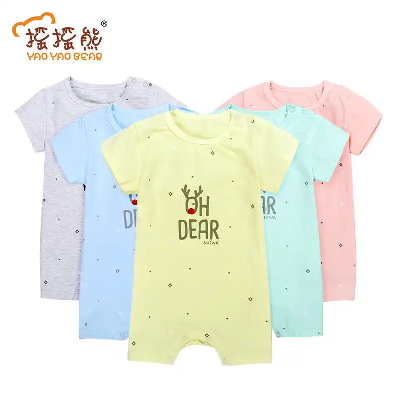 short sleeve cotton jumpsuit