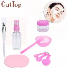 Pretty OutTop 9 шт./компл. косметические инструменты DIY маска для лица чаша щетка ложка палка инструмент