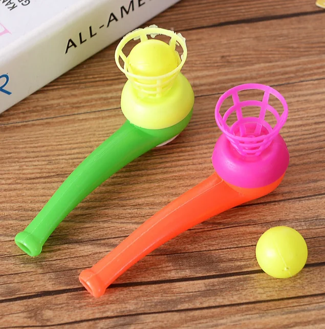 

1 Pcs Funny Little Toy Tobacco Pipe Blowing Ball Nostalgia Suspended Ball Classic Childhood Toys Educational Toys For Children