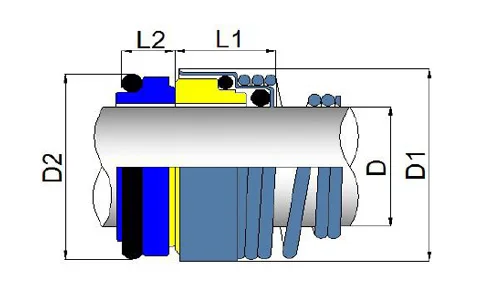 Механическое уплотнение MU3 25 мм SIC/VITON|Затворы| |