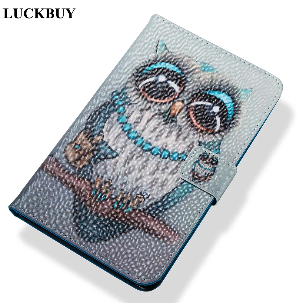Luckbuy kindle fire 7 case cute animail owl dreaming eiffel tower
