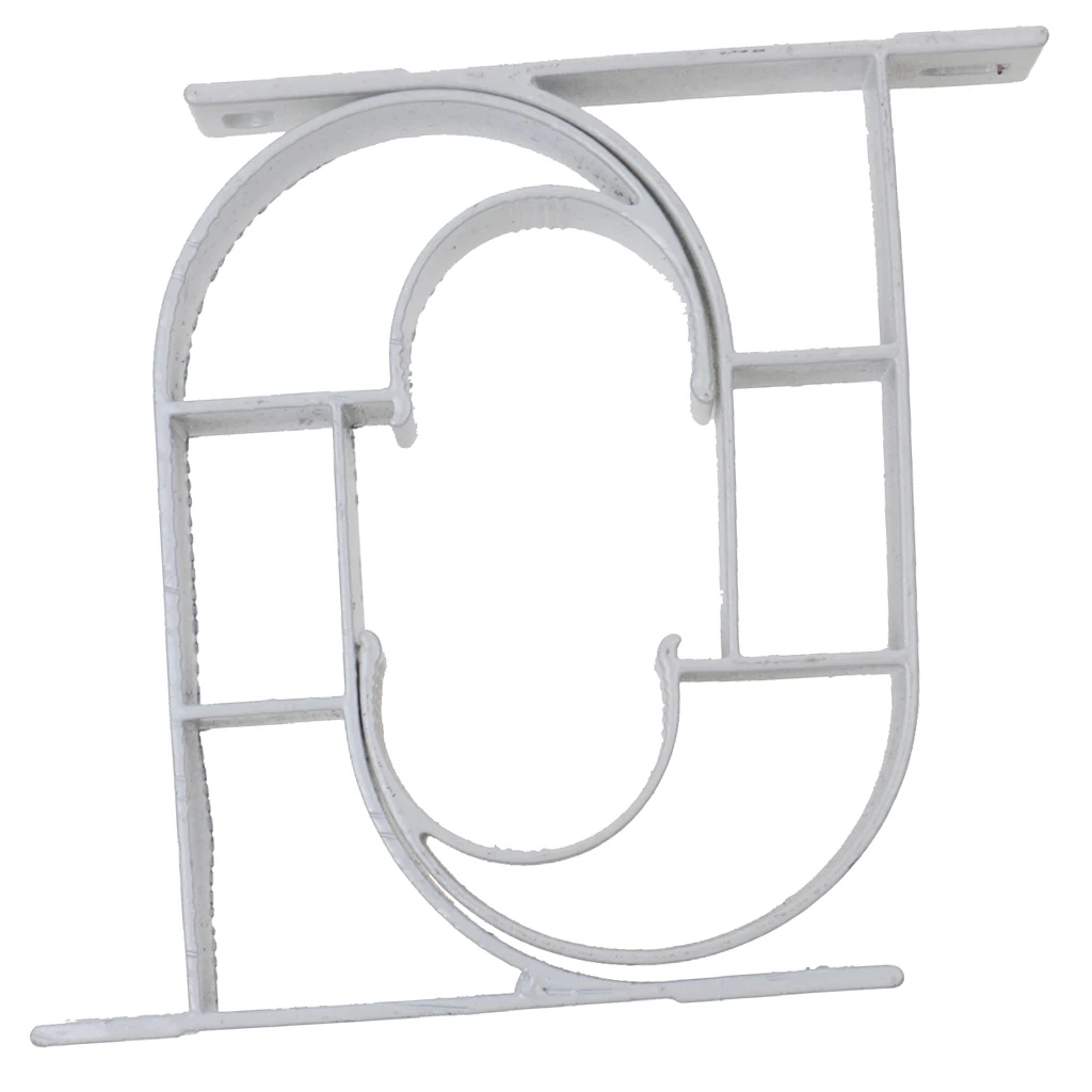 A Pair Of Wall Brackets Ceiling Brackets For Cornices Curtain Rods Window Curtain White