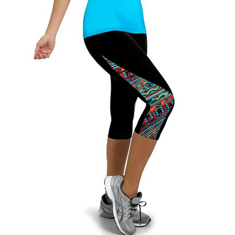 Download Women 3D Printed Spandex Capris Leggings