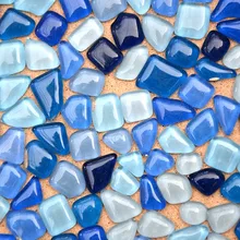 DIY мозаичные бусины 250 г стеклянные шарики смешанные цвета необычные мозаичные плитки ремесла аквариум садовое украшение Рождественские украшения