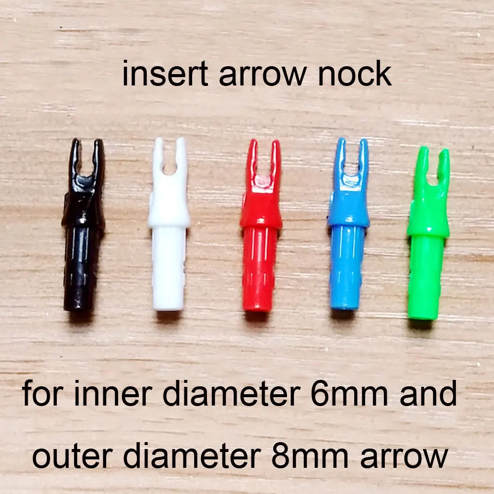 50pcs Hunting Archery Arrow Nocks Internal Nock For Arrow Shaft ID 6mm