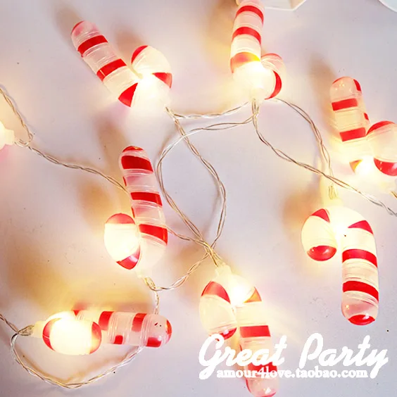 crutches light string christmas