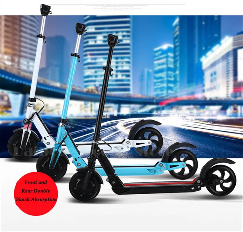 Clearance Daibot Kick Scooter For Adult Two Wheels Electric Scooters 8 inch 36V 350W 30KM/H Portable Foldable Electric Skateboard 1