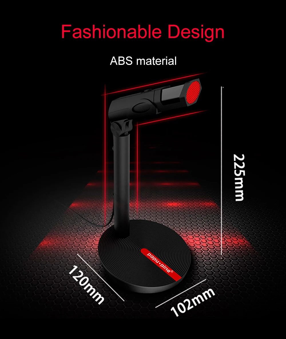 Проводной конденсаторный микрофон для караоке, Студийный микрофон с ...