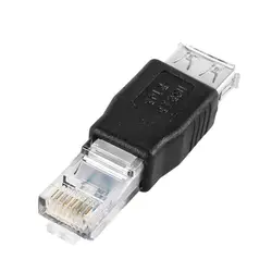 2 шт ПК USB к RJ45 Женский A к Интернет RJ45 разъем адаптера JFlyer