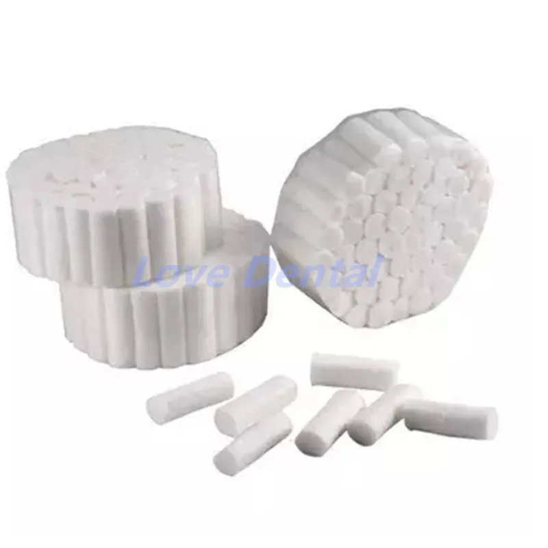 500PCS Dental Disposable Cotton Rolls Dental Materials Haemostasis