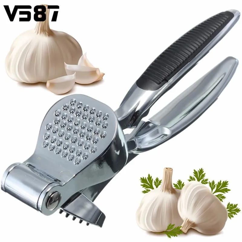 Buy Garlic Press Stainless Steel Crusher Squeeze Tool