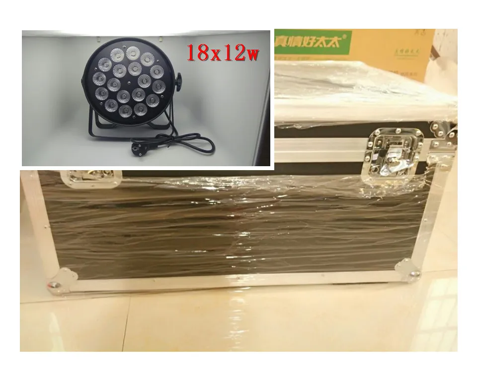 

8pcs18x12W + Flight case led par light RGBW 4in1 Led Par Light DMX Stage Lights