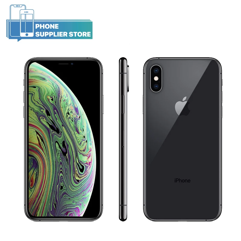 

Original Unlocked Apple iPhone XS Max Mobile Phone 64/256/512GB ROM 6.5 inch OLED A12 12MP Dual Camera Face ID 4G Smartphone