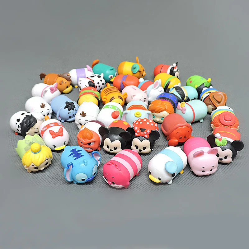 

10/20/30pcs/set Not Repeating Tsum Colours Mickey Minnie Christmas Style Piles Of Music Stacker Paternity Action Figure Toy Gift