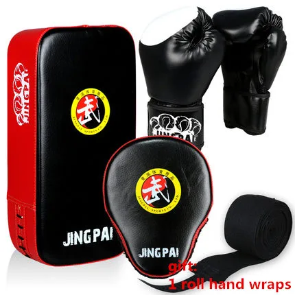 

Blue Black Red Boxing Gloves Pads for Muay Thai Kick Boxing MMA Foot Target Training PU foam boxer target Pad