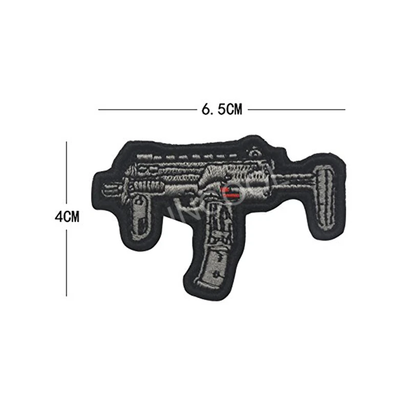 3D нашивка с вышивкой в виде мультяшного пистолета снайперская Военная Боевая нашивка тактическая эмблема значки аппликации боевые вышитые нашивки