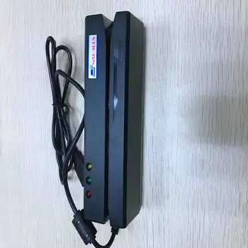 

Magnetic stripe Encoder Magnetic Card Reader Writer MSR900 All 3 Tracks Magnetic Card Reader with 10pcs hico blank card